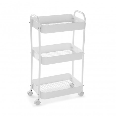 CHARIOT 3 NIVEAUX BLANC