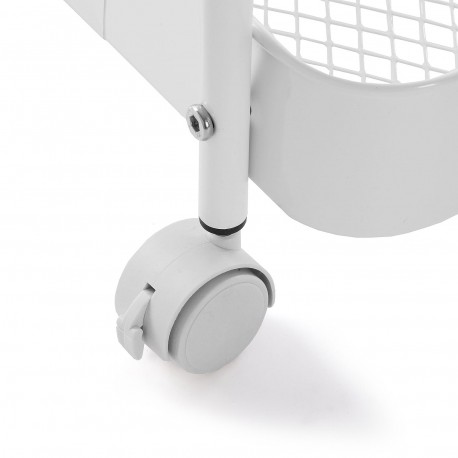 CHARIOT 3 NIVEAUX BLANC