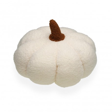 COUSSIN CITROUILLE BLANC L AVEC REMBOURRAGE