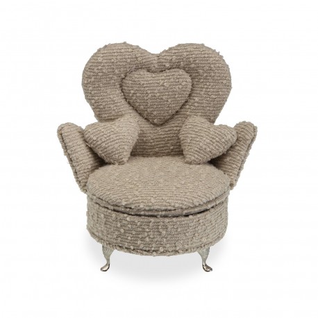 BOÎTE À BIJOUX FAUTEUIL GRIS CLAIR BOÎTE À BIJOUX FAUTEUIL GRIS CLAIR