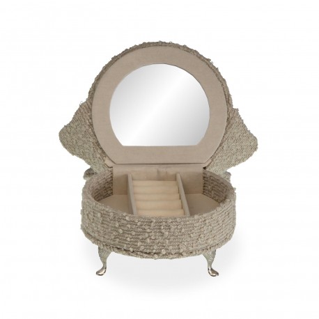 BOÎTE À BIJOUX FAUTEUIL GRIS CLAIR BOÎTE À BIJOUX FAUTEUIL GRIS CLAIR