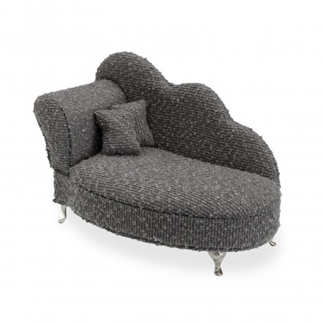BOÎTE À BIJOUX CHAISE LONGUE GRIS FONCÉ