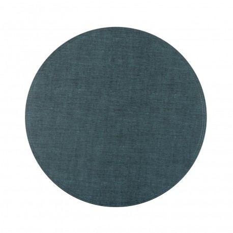 DESSOUS DE PLAT ROND BLEU
