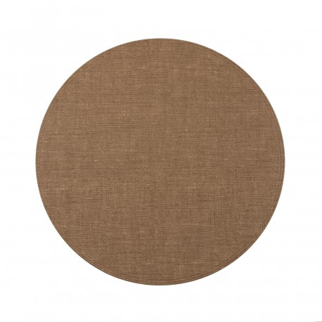 DESSOUS DE PLAT ROND BEIGE FONCÉ