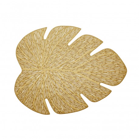 DESSOUS DE PLAT FEUILLE DORÉ