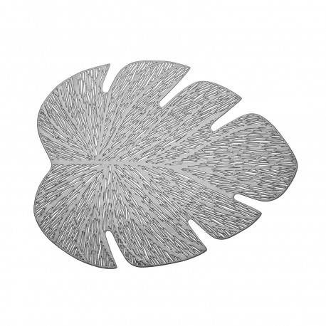 DESSOUS DE PLAT FEUILLE ARGENTÉ