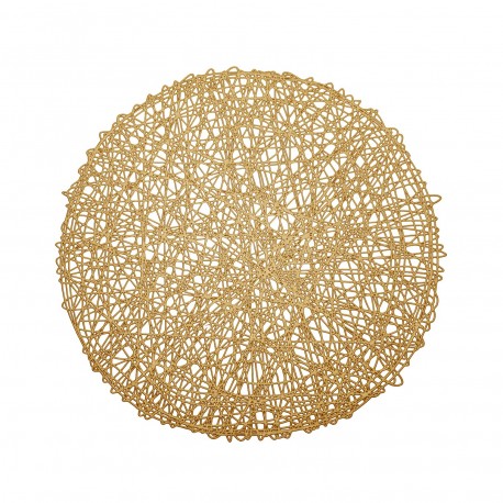 DESSOUS DE PLAT ROND DORÉ