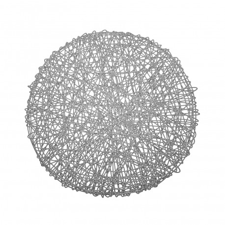 DESSOUS DE PLAT ROND ARGENTÉ