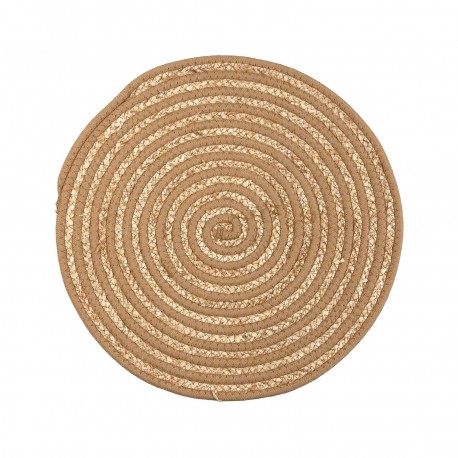 DESSOUS DE PLAT ROND BEIGE