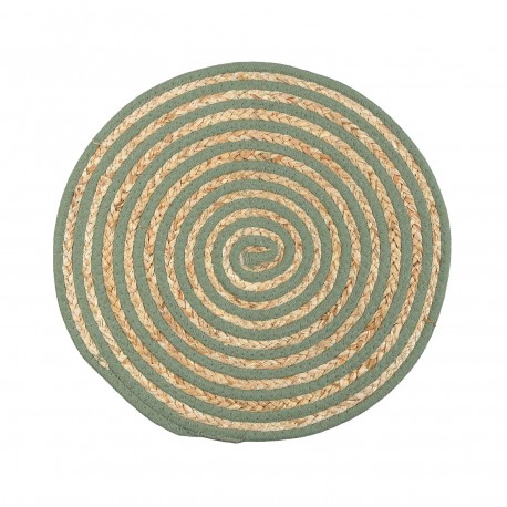 DESSOUS DE PLAT ROND VERT