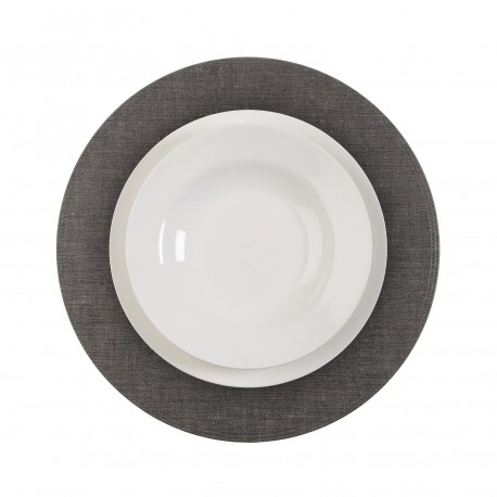 DESSOUS DE PLAT ROND GRIS