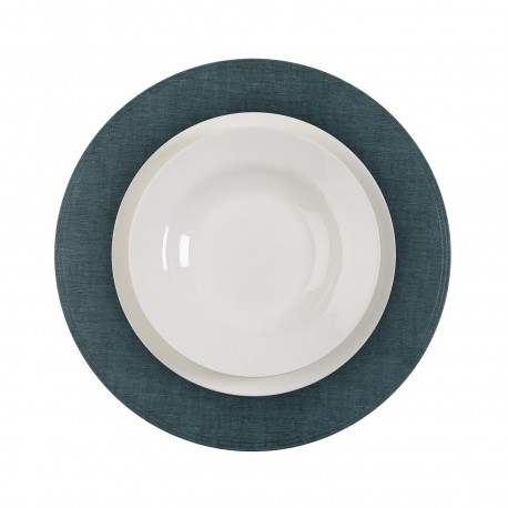 DESSOUS DE PLAT ROND BLEU