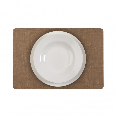 DESSOUS DE PLAT RECTANGULAIRE BEIGE FONCÉ