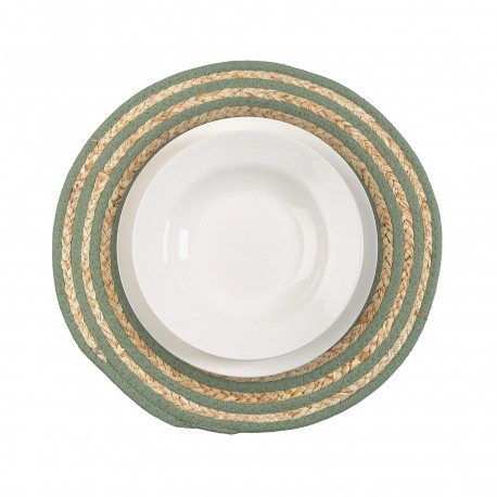 DESSOUS DE PLAT ROND VERT