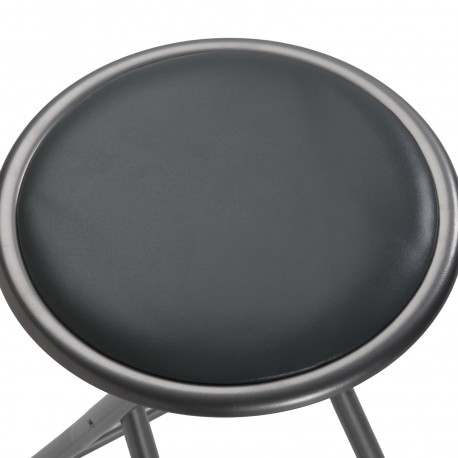CHAISE HAUTE PLIANTE TOBY GRIS FONCÉ
