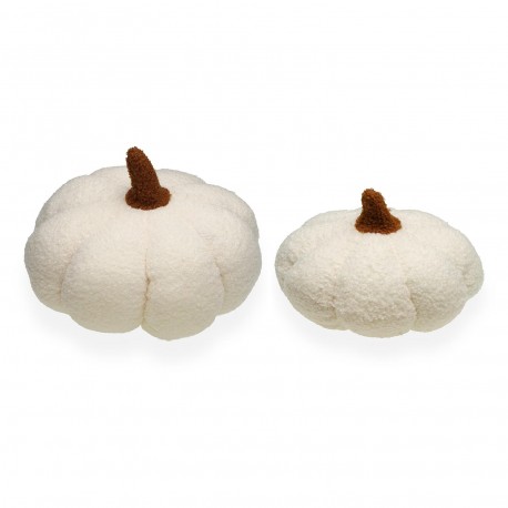 COUSSIN CITROUILLE BLANC S AVEC REMBOURRAGE