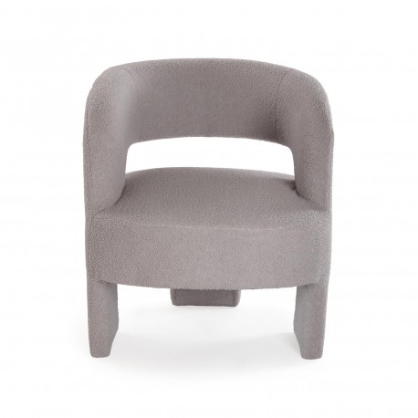 FAUTEUIL NASSER EN LAINE GRIS FAUTEUIL NASSER EN LAINE GRIS