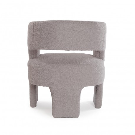 FAUTEUIL NASSER EN LAINE GRIS FAUTEUIL NASSER EN LAINE GRIS