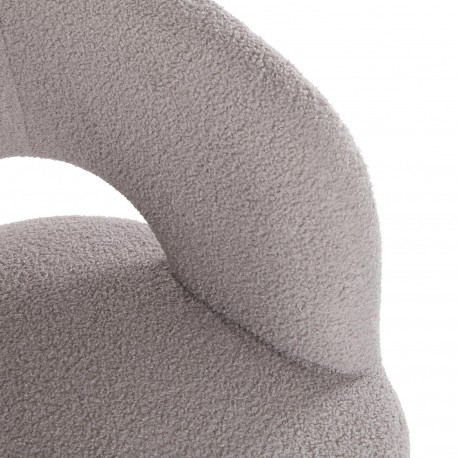 FAUTEUIL NASSER EN LAINE GRIS FAUTEUIL NASSER EN LAINE GRIS