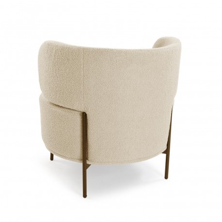 FAUTEUIL ERIE EN LAINE BLANC FAUTEUIL ERIE EN LAINE BLANC