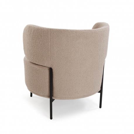 FAUTEUIL ERIE EN LAINE BEIGE FAUTEUIL ERIE EN LAINE BEIGE