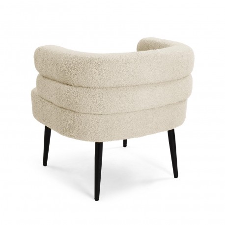 FAUTEUIL NEMI EN LAINE BLANC FAUTEUIL NEMI EN LAINE BLANC