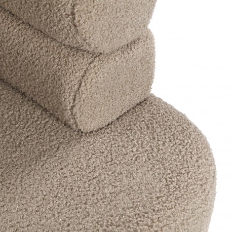 FAUTEUIL NEMI EN LAINE BEIGE FAUTEUIL NEMI EN LAINE BEIGE