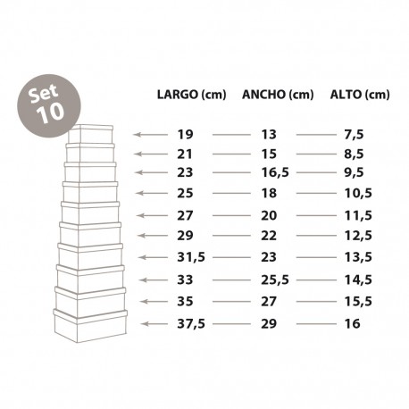 SET 10 BOÎTES CARTON GALEON