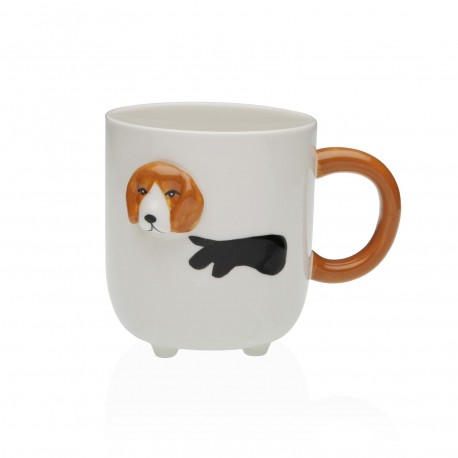 MUG CHIEN EN RELIEF
