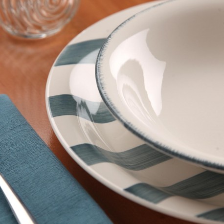 SERVICE 18 PIÈCES LIGIA BLEU