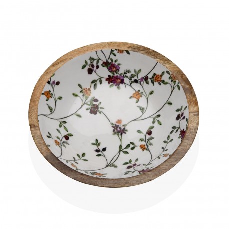 GRANDE COUPELLE ÉMAILLÉE FLEURS SAUVAGES
