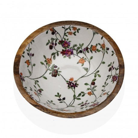 BOL ÉMAILLÉ FLEURS SAUVAGES