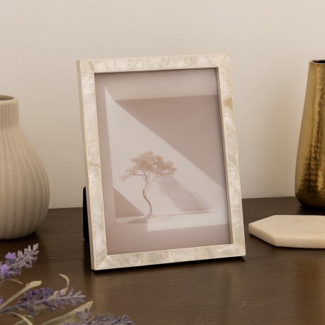 CADRE PHOTO COQUILLE BLANCHE 13X18