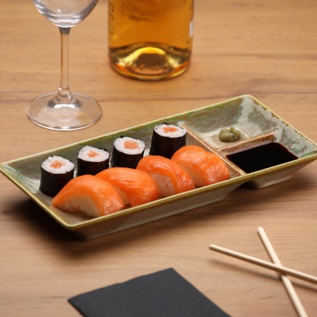 ASSIETTE À SUSHI VERTE