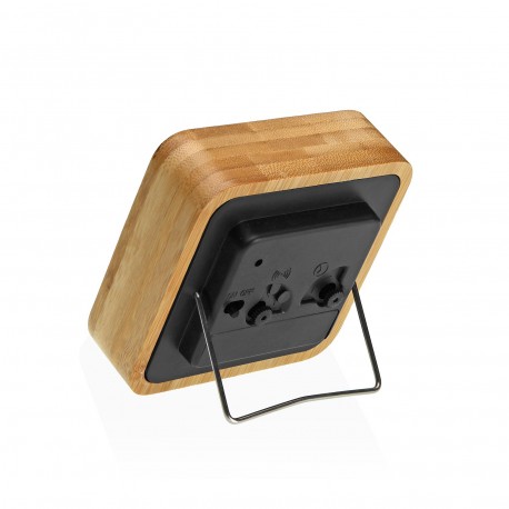 RÉVEIL CARRÉ BAMBOU NOIR RÉVEIL CARRÉ BAMBOU NOIR
