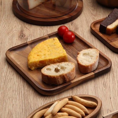 ASSIETTE EN ACACIA 20X20CM