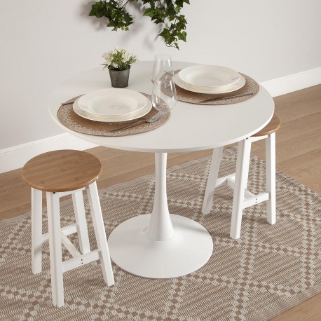 TABLE BLANCHE MEERA 100 CM