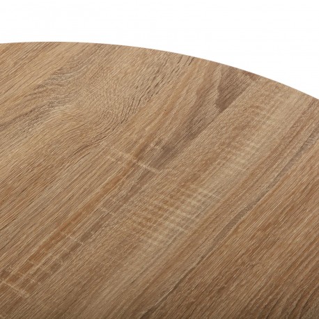 TABLE BLANCHE ET BOIS MEERA 100 CM