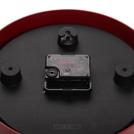 HORLOGE MURALE ROUGE 22 CM HORLOGE MURALE ROUGE 22 CM