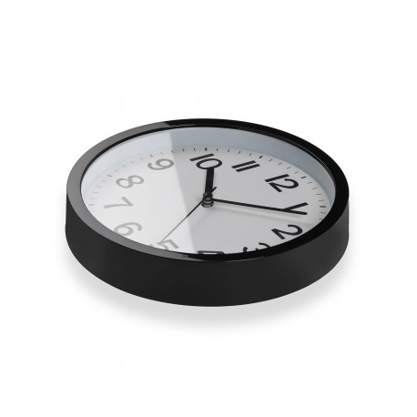 HORLOGE MURALE NOIRE 22 CM HORLOGE MURALE NOIRE 22 CM