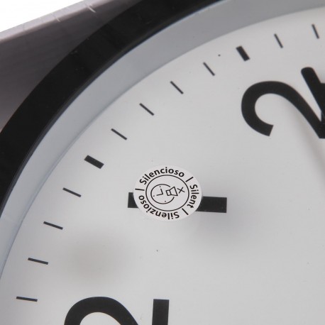 HORLOGE MURALE NOIRE 22 CM HORLOGE MURALE NOIRE 22 CM