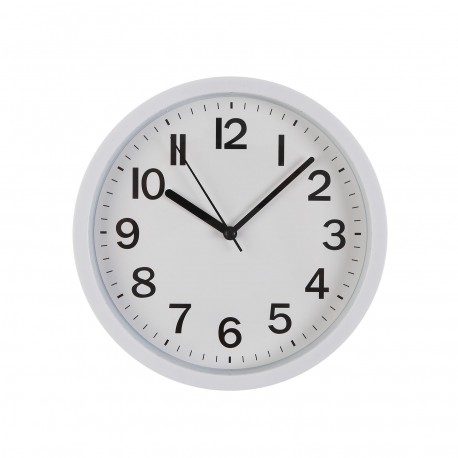 HORLOGE MURALE BLANCHE 22 CM HORLOGE MURALE BLANCHE 22 CM