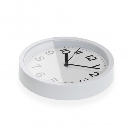 HORLOGE MURALE BLANCHE 22 CM HORLOGE MURALE BLANCHE 22 CM