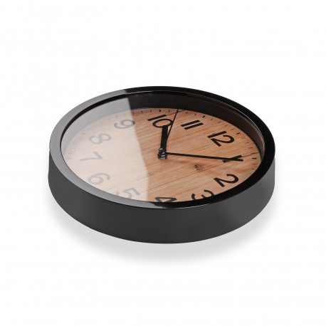 HORLOGE MURALE EFFET BOIS 22 CM