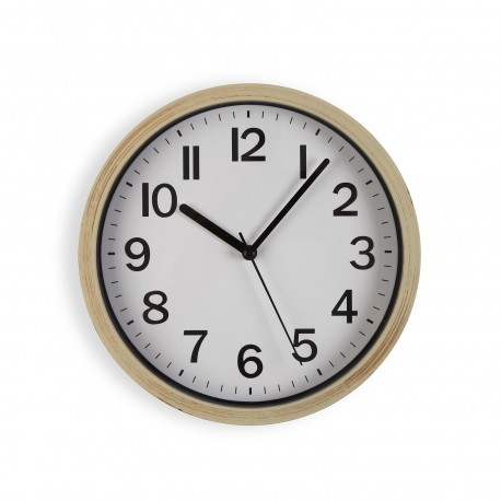 HORLOGE MURALE SIMIL BOIS 22 CM