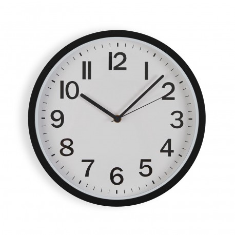 HORLOGE MURALE NOIRE 30 CM