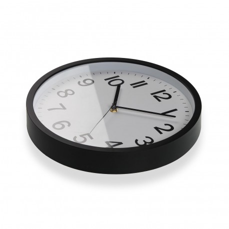 HORLOGE MURALE NOIRE 30 CM
