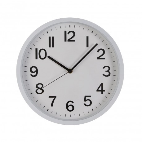 HORLOGE MURALE BLANCHE 30 CM
