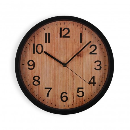 HORLOGE MURALE EFFET BOIS 30 CM