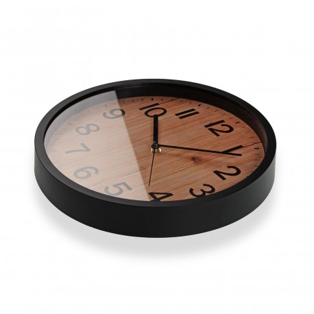 HORLOGE MURALE EFFET BOIS 30 CM